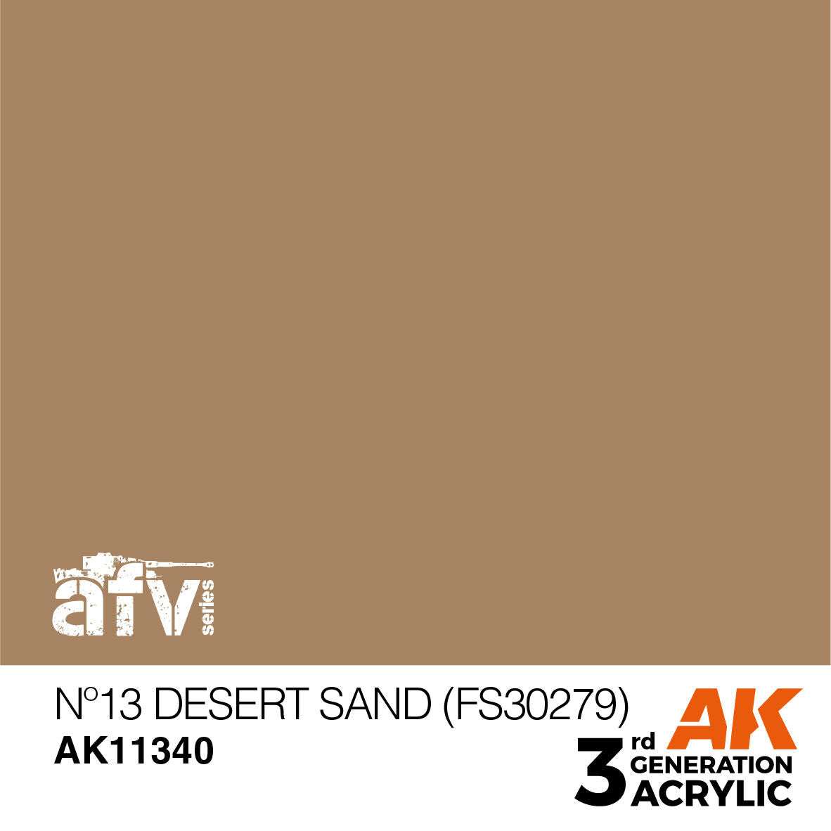 AK Interactive AFV Series: No.13 Desert Sand (FS30279) Acrylic Paint 17ml 3rd Generation AK Interactive