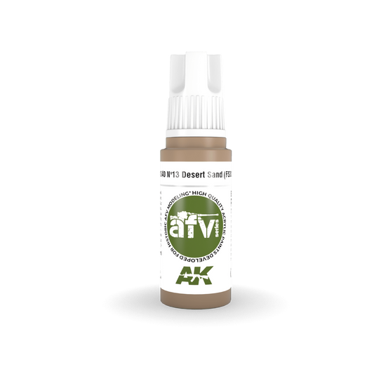 AK Interactive AFV Series: No.13 Desert Sand (FS30279) Acrylic Paint 17ml 3rd Generation AK Interactive