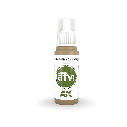 AK Interactive AFV Series: Australian Camouflage Brown Acrylic Paint 17ml 3rd Generation AK Interactive