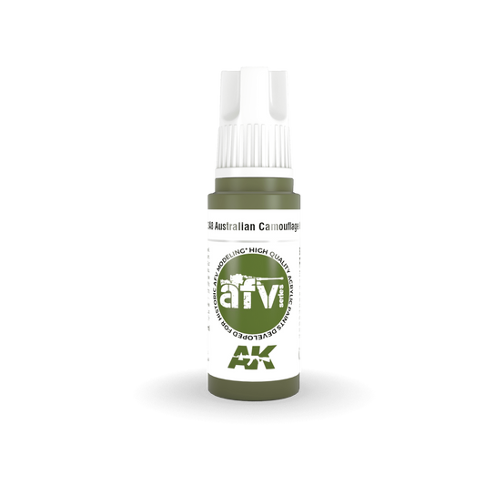 AK Interactive AFV Series: Australian Camouflage Green Acrylic Paint 17ml 3rd Generation AK Interactive