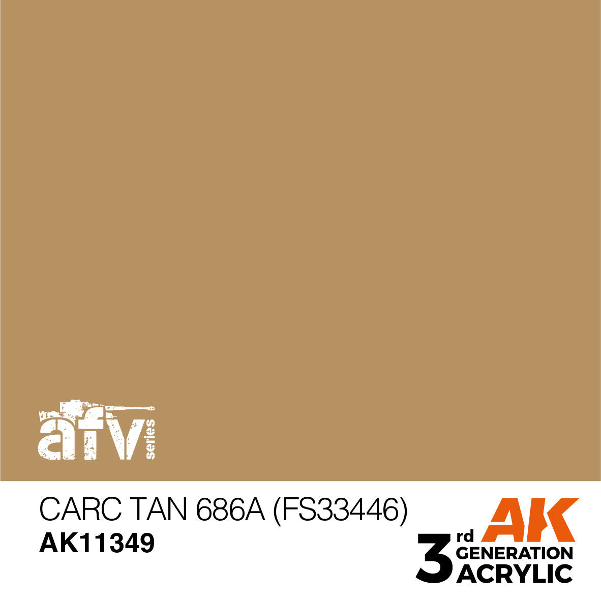 AK Interactive AFV Series: CARC Tan 686A (FS33446) Acrylic Paint 17ml 3rd Generation AK Interactive
