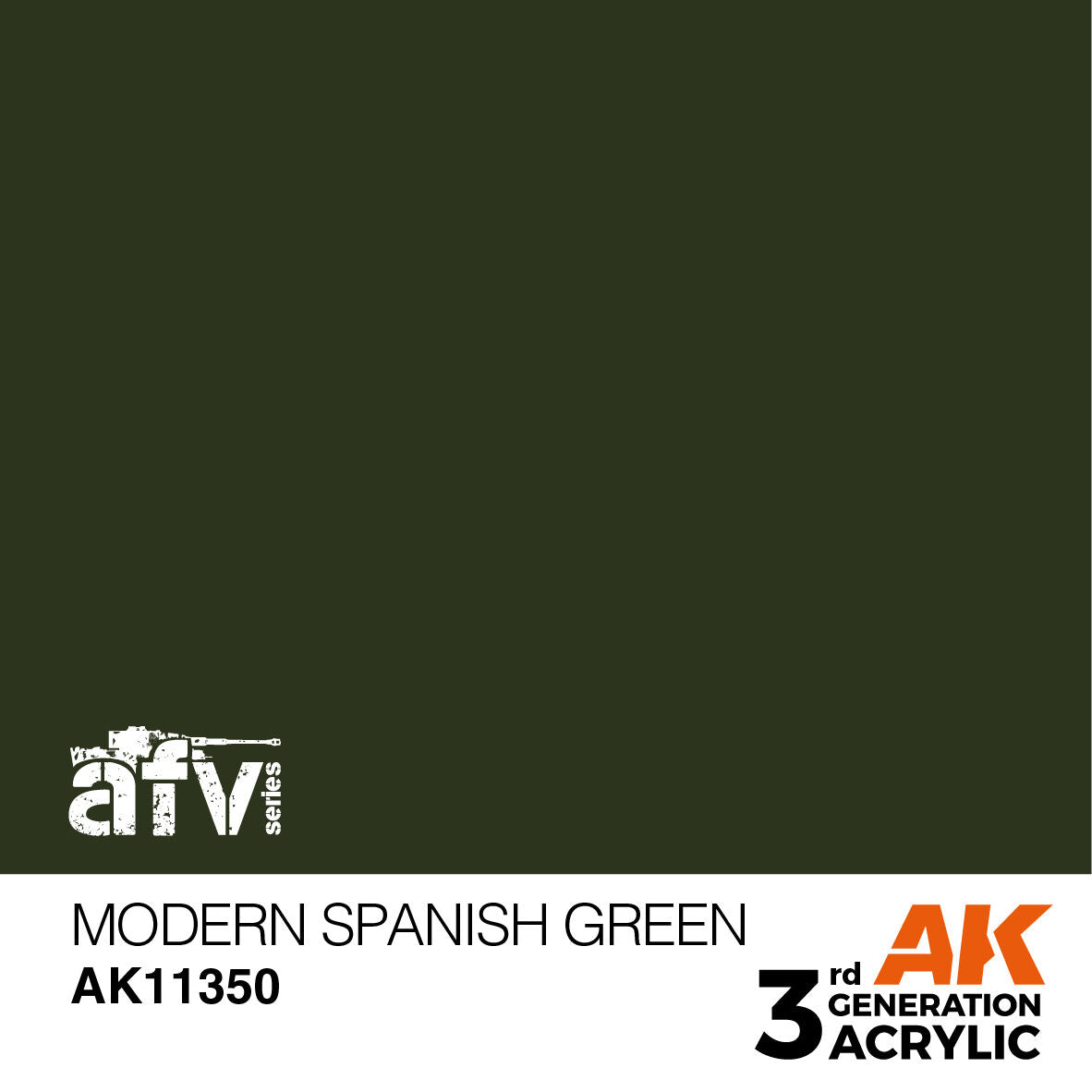 AK Interactive AFV Series: Modern Spanish Green Acrylic Paint 17ml 3rd Generation AK Interactive