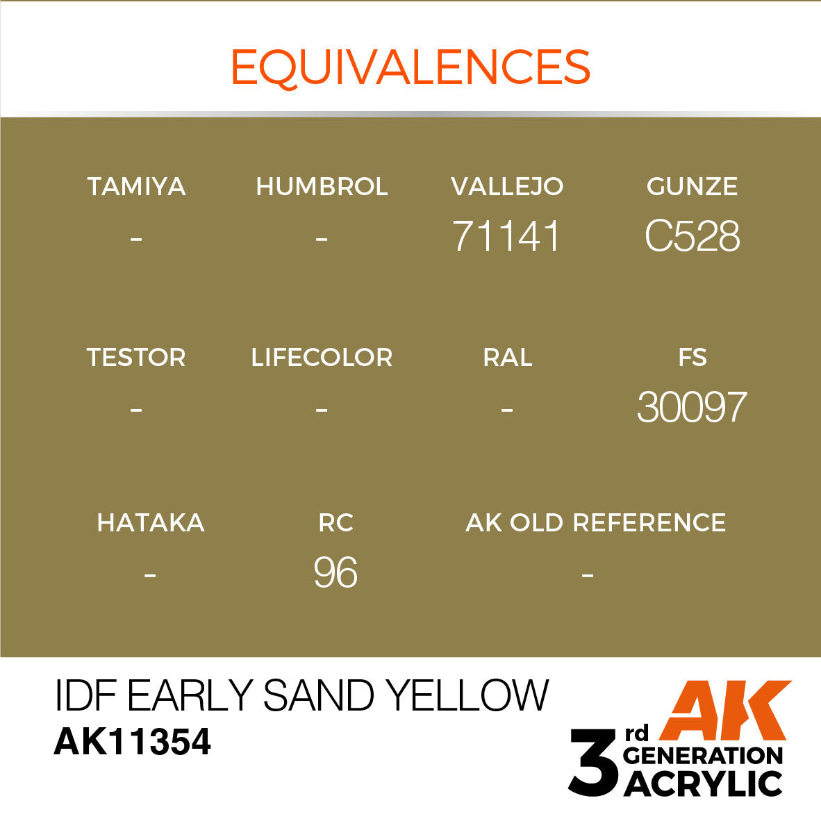 AK Interactive AFV Series: IDF Early Sand Yellow Acrylic Paint 17ml 3rd Generation AK Interactive