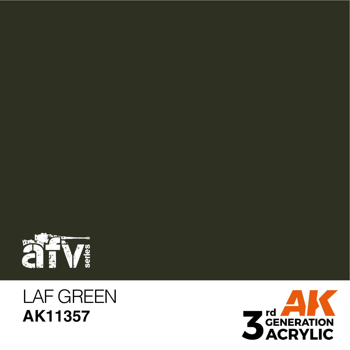 AK Interactive AFV Series: LAF Green Acrylic Paint 17ml 3rd Generation AK Interactive