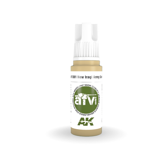 AK Interactive AFV Series: New Iraqi Army Sand Acrylic Paint 17ml 3rd Generation AK Interactive