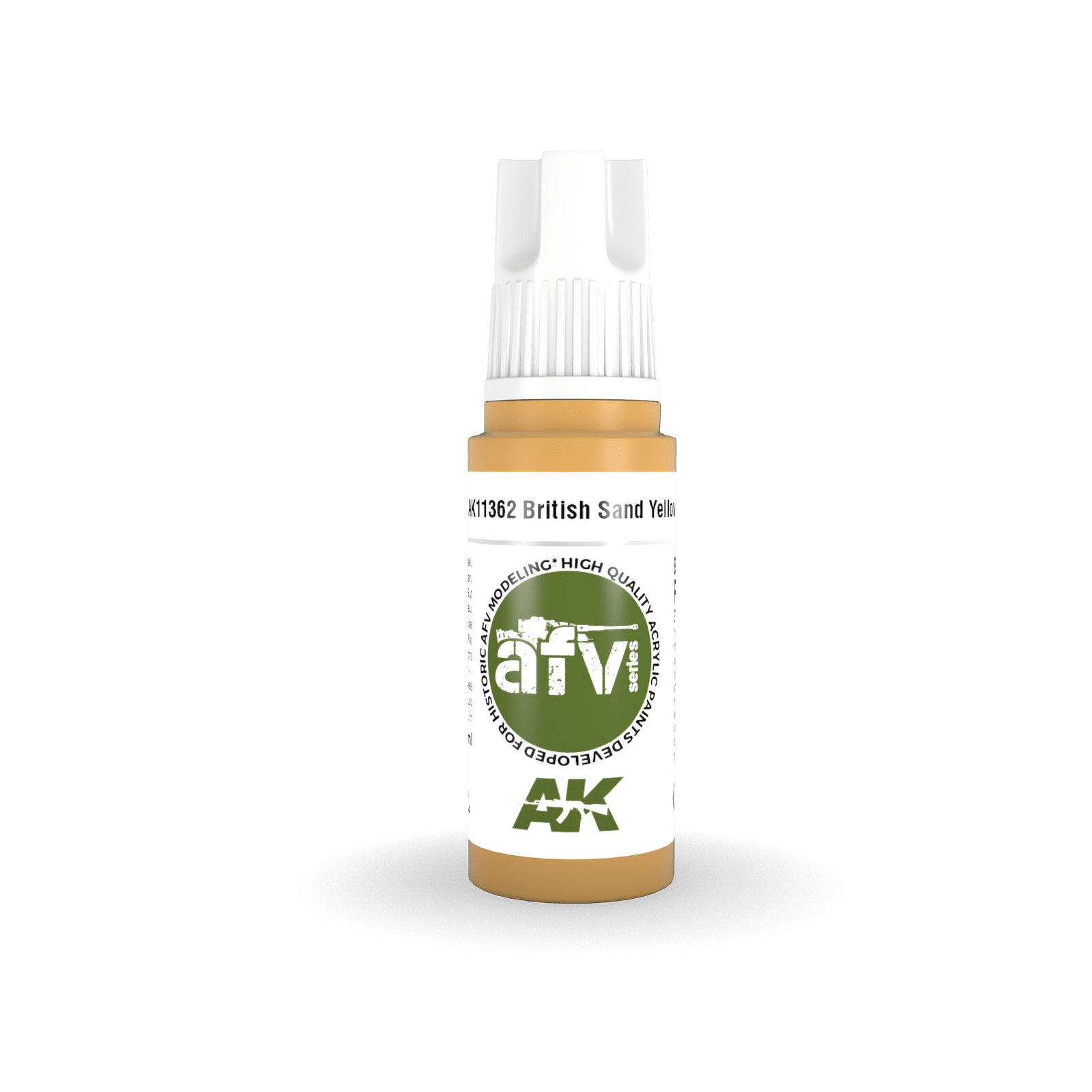 AK Interactive AFV Series: British Sand Yellow Acrylic Paint 17ml 3rd Generation AK Interactive