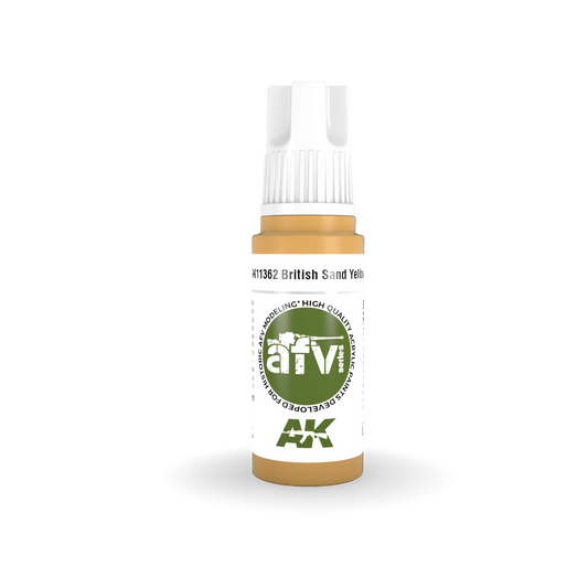 AK Interactive AFV Series: British Sand Yellow Acrylic Paint 17ml 3rd Generation AK Interactive