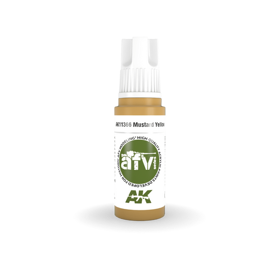 AK Interactive AFV Series: Mustard Yellow Acrylic Paint 17ml 3rd Generation AK Interactive