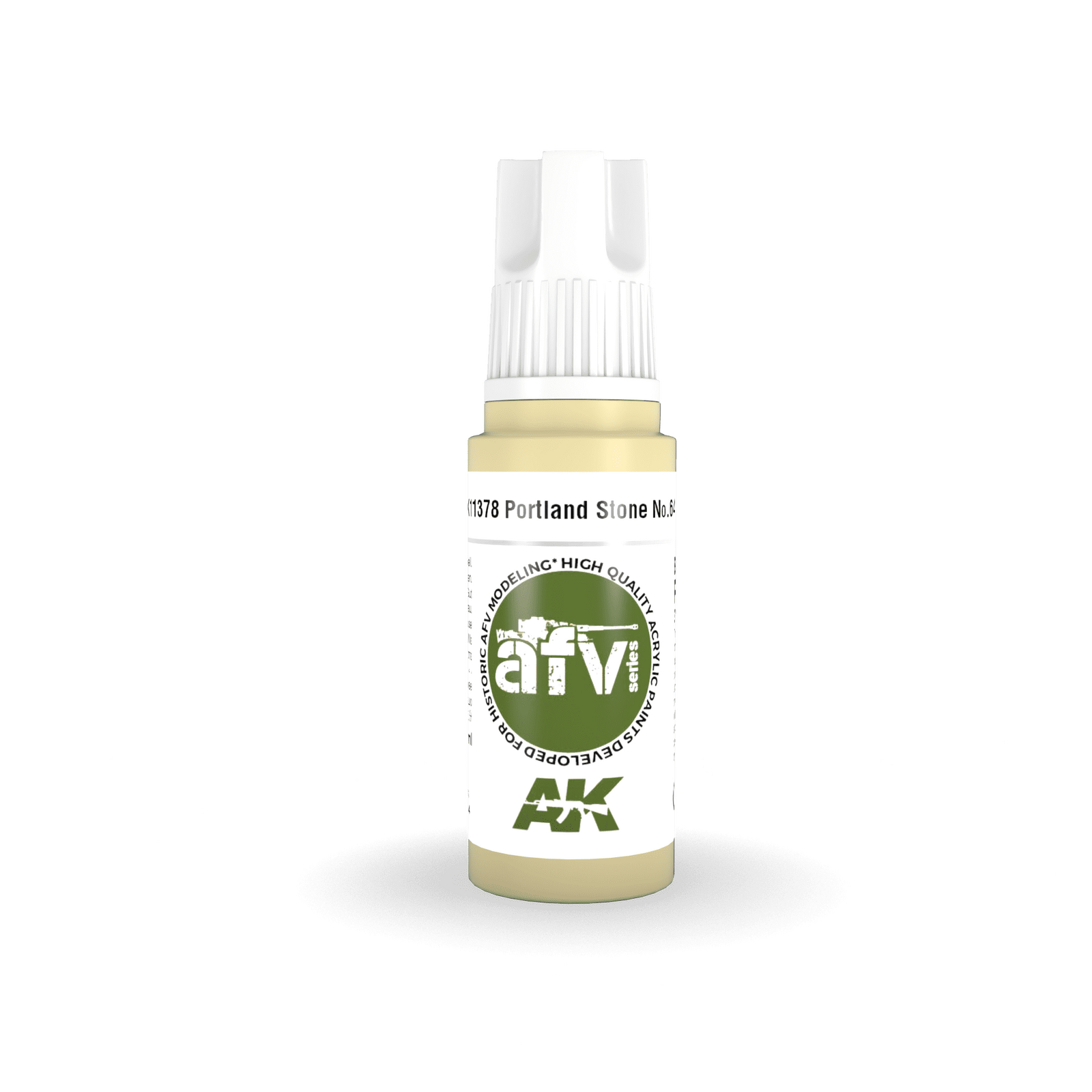 AK Interactive AFV Series: Portland Stone No.64 Acrylic Paint 17ml 3rd Generation AK Interactive