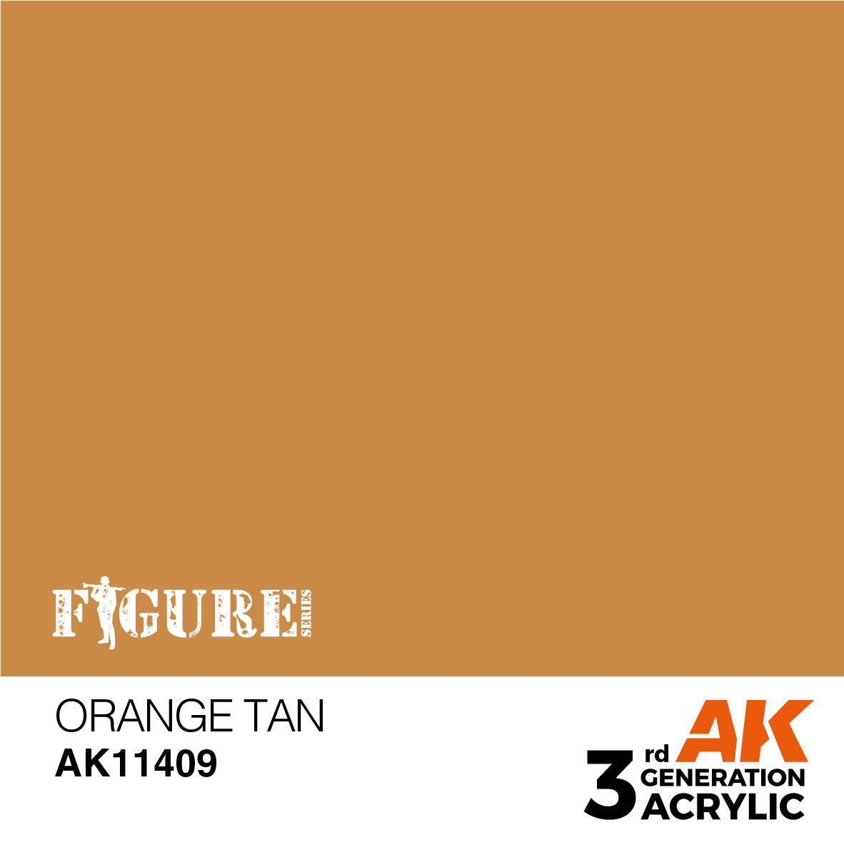 AK Interactive Figure Series: Orange Tan Acrylic Paint 17ml 3rd Generation AK Interactive