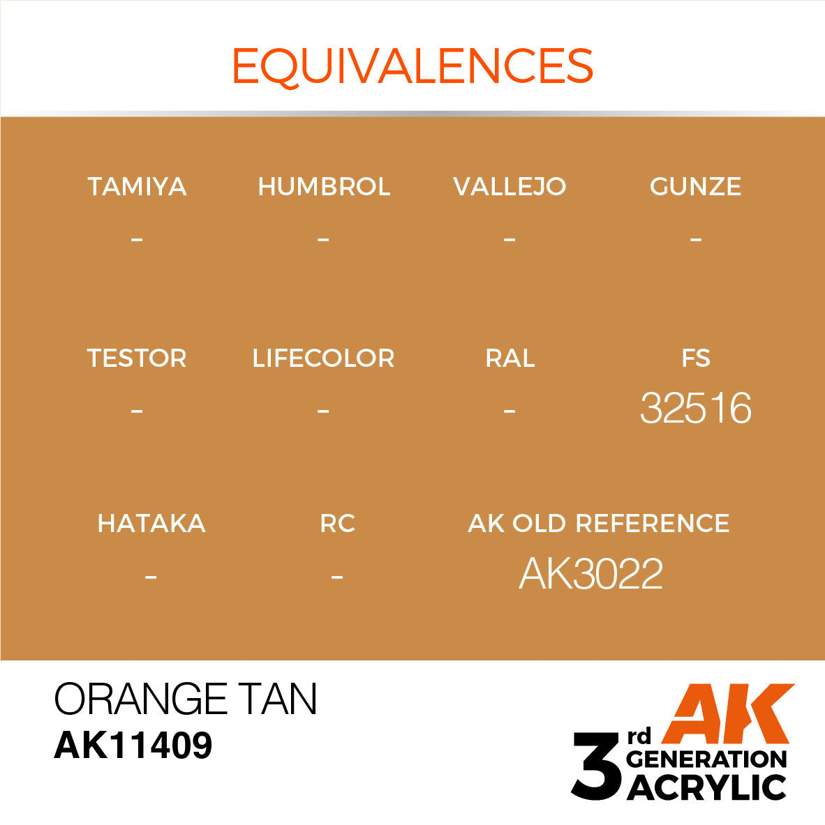 AK Interactive Figure Series: Orange Tan Acrylic Paint 17ml 3rd Generation AK Interactive