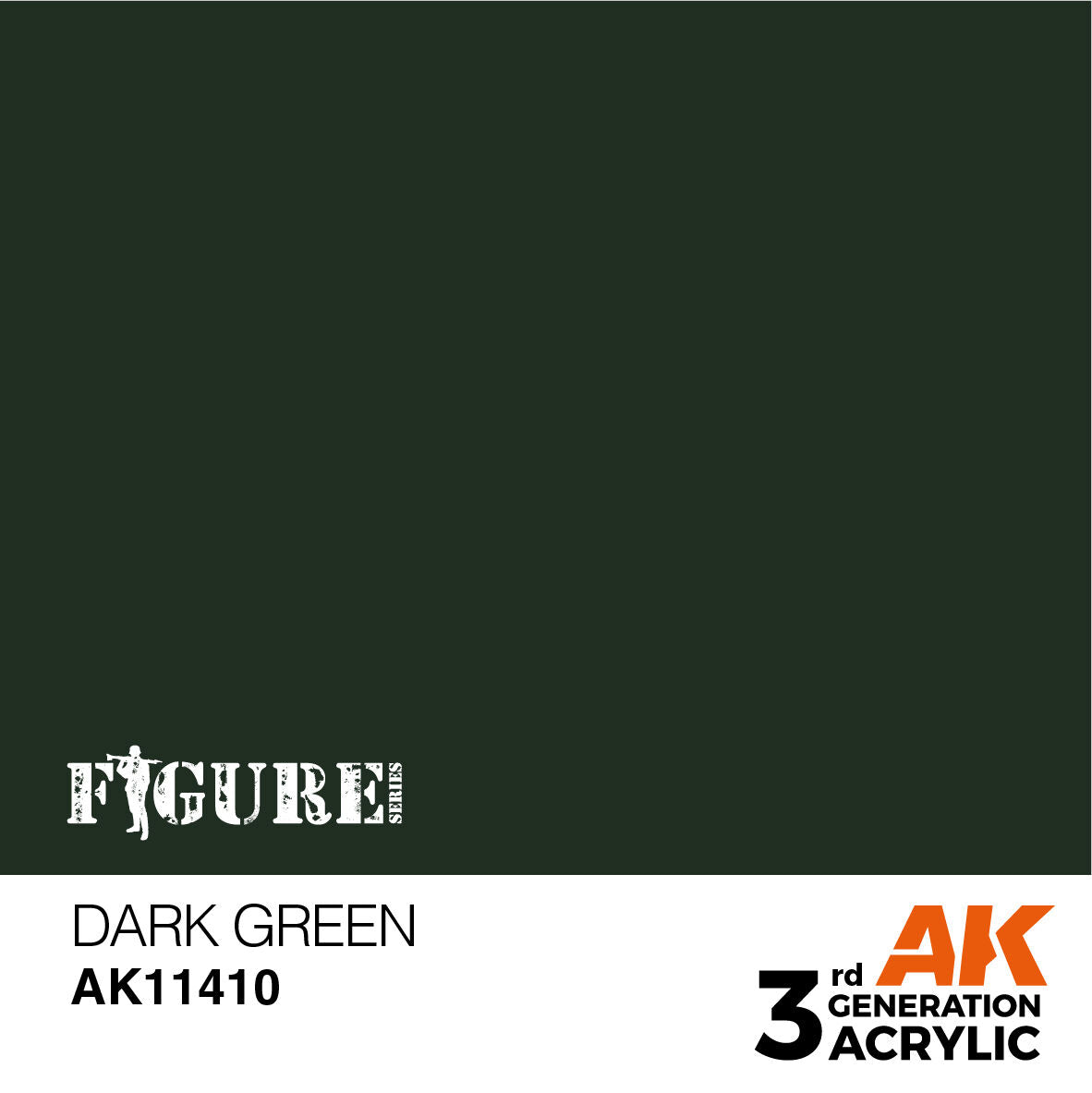 AK Interactive Figure Series: Dark Green Acrylic Paint 17ml 3rd Generation AK Interactive