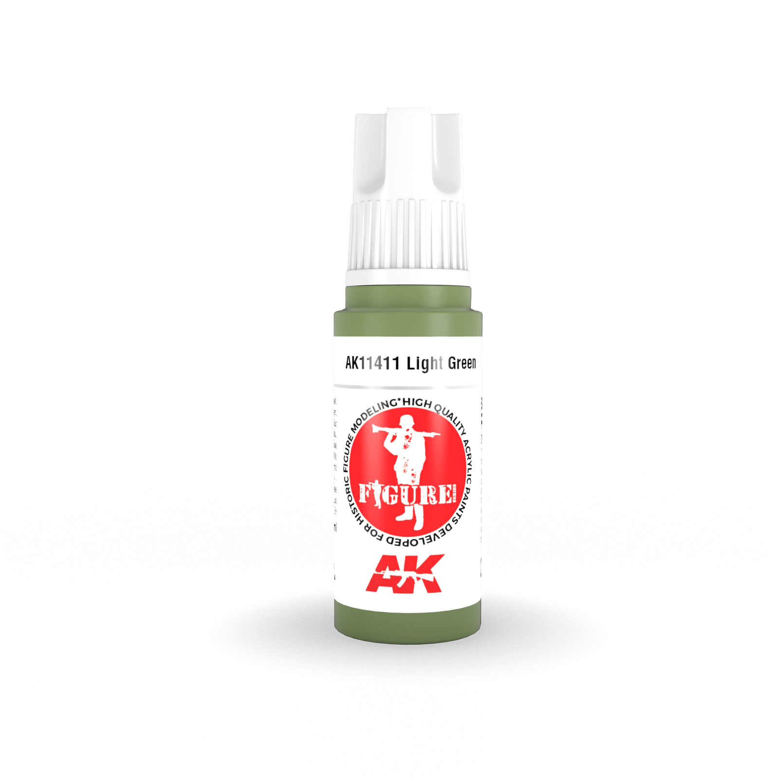 AK Interactive Figure Series: Light Green Acrylic Paint 17ml 3rd Generation AK Interactive