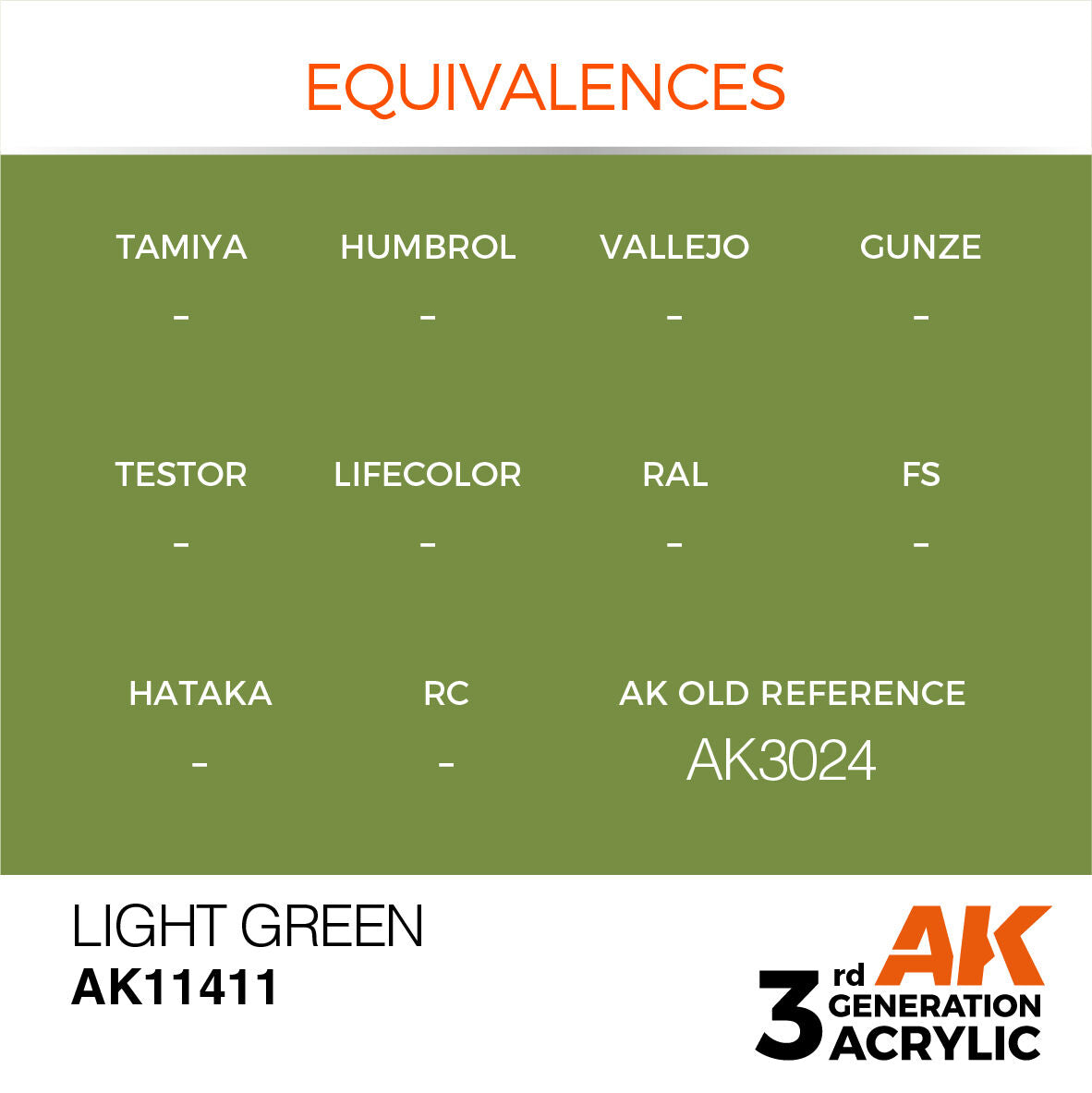 AK Interactive Figure Series: Light Green Acrylic Paint 17ml 3rd Generation AK Interactive