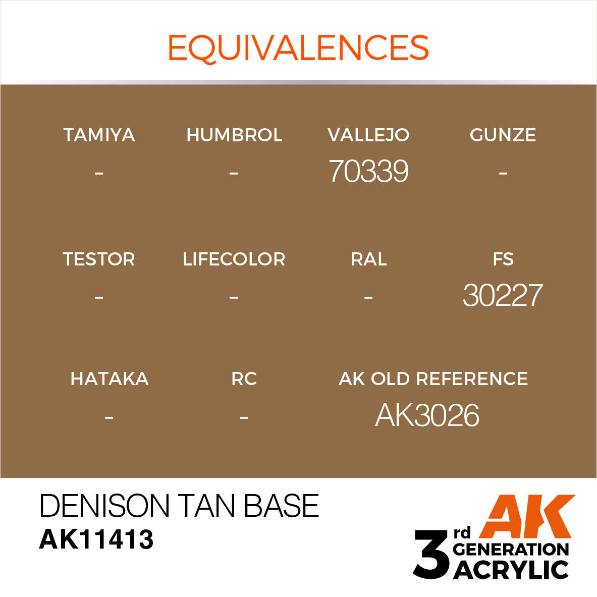 AK Interactive Figure Series: Denison Tan Base Acrylic Paint 17ml 3rd Generation AK Interactive