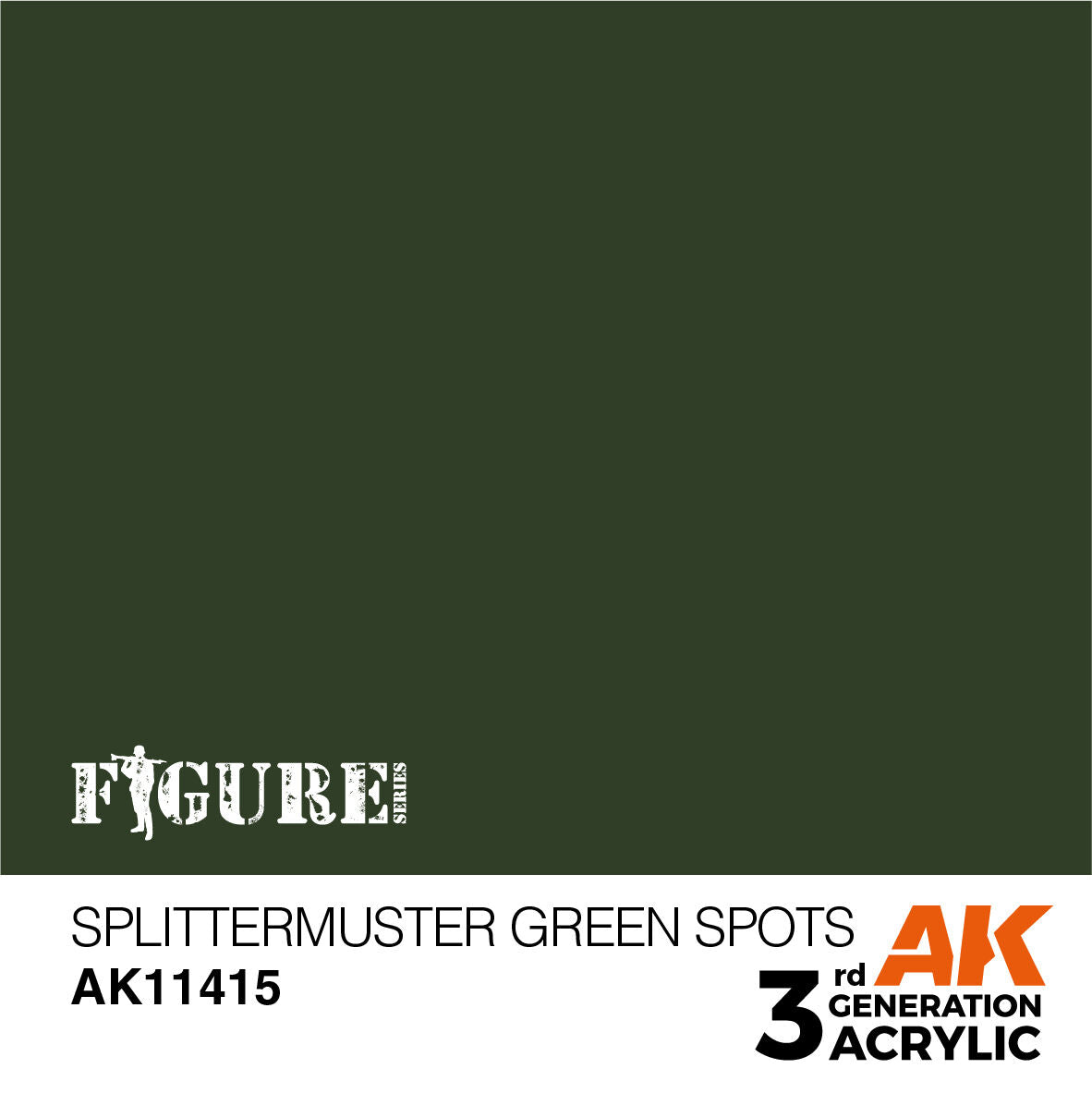 AK Interactive Figure Series: Splittermuster Green Spots Acrylic Paint 17ml 3rd Generation AK Interactive