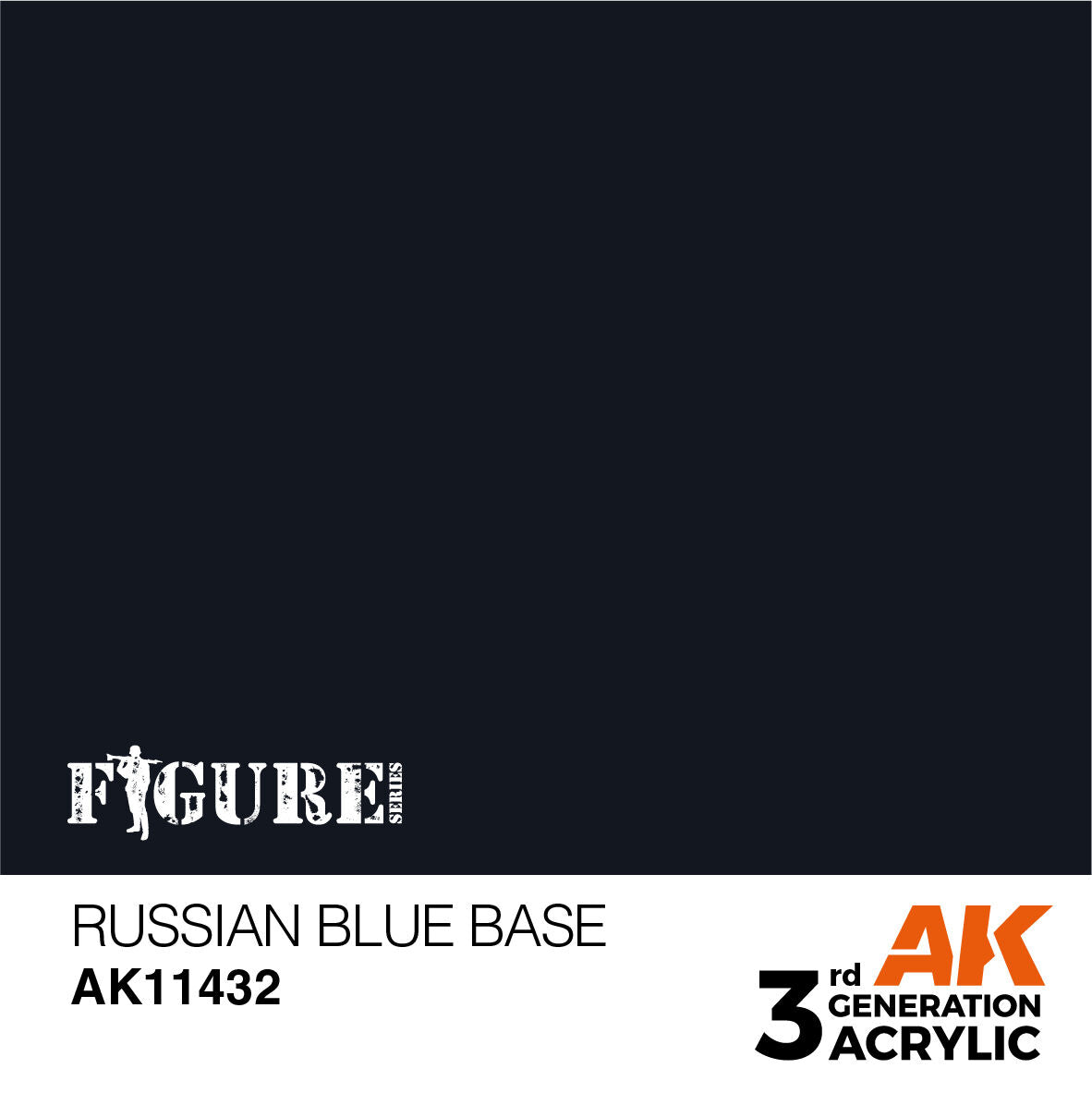 AK Interactive Figure Series: Russian Blue Base Acrylic Paint 17ml 3rd Generation AK Interactive