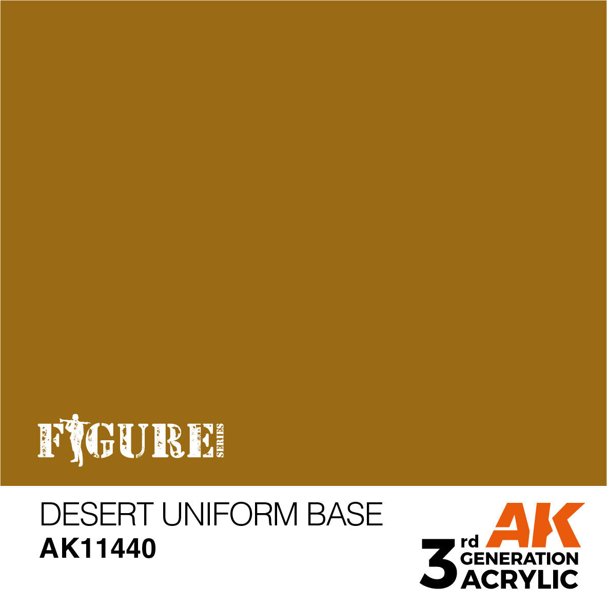 AK Interactive Figure Series: Desert Uniform Base Acrylic Paint 17ml 3rd Generation AK Interactive