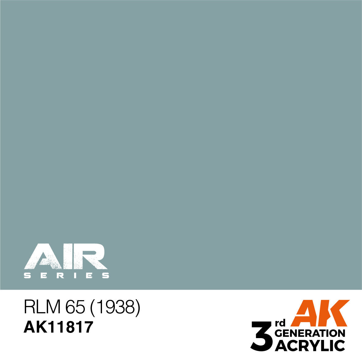 AK Interactive Air Series: RLM 65 (1938) Acrylic Paint 17ml 3rd Generation AK Interactive