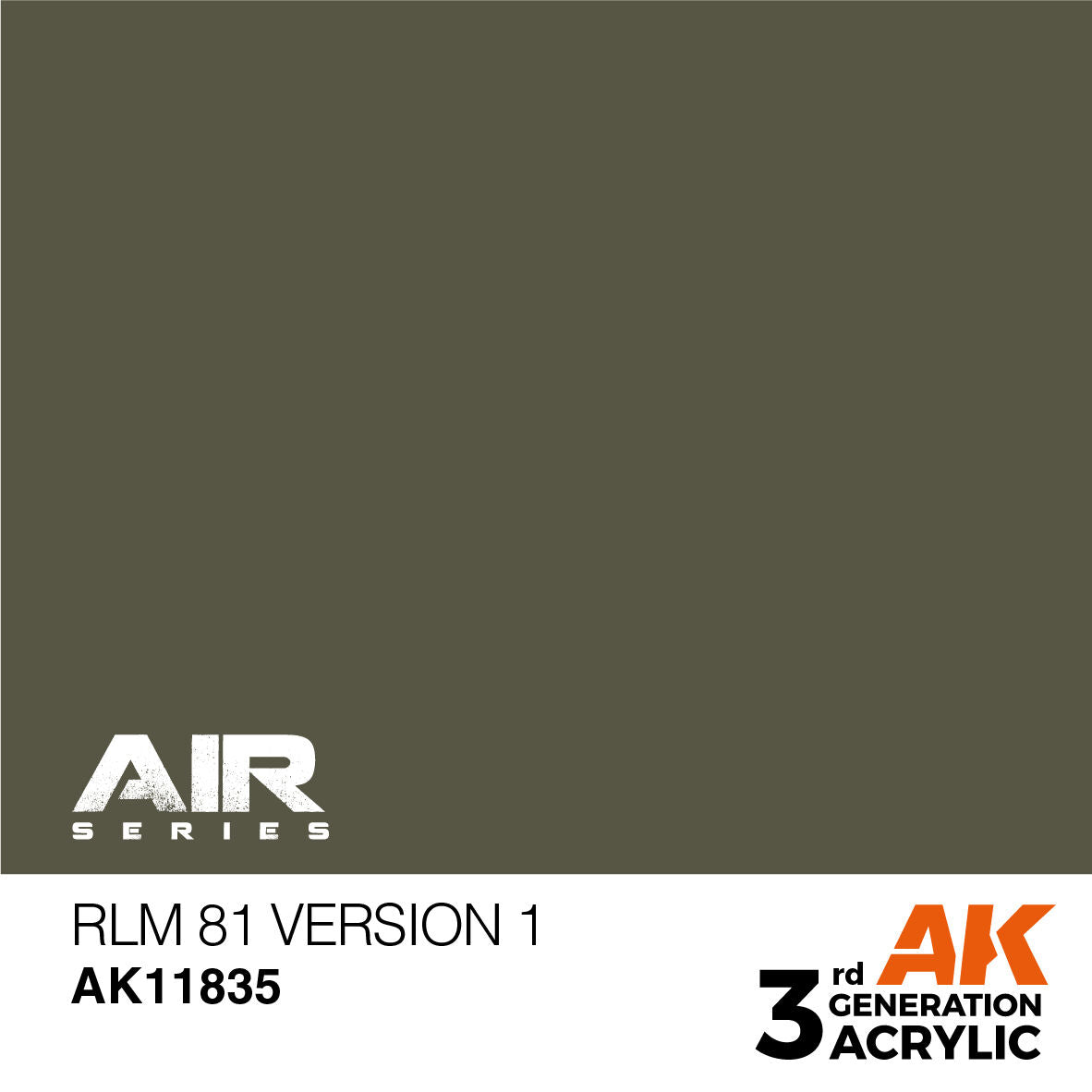 AK Interactive Air Series: RLM 81 Version 1 Acrylic Paint 17ml 3rd Generation AK Interactive
