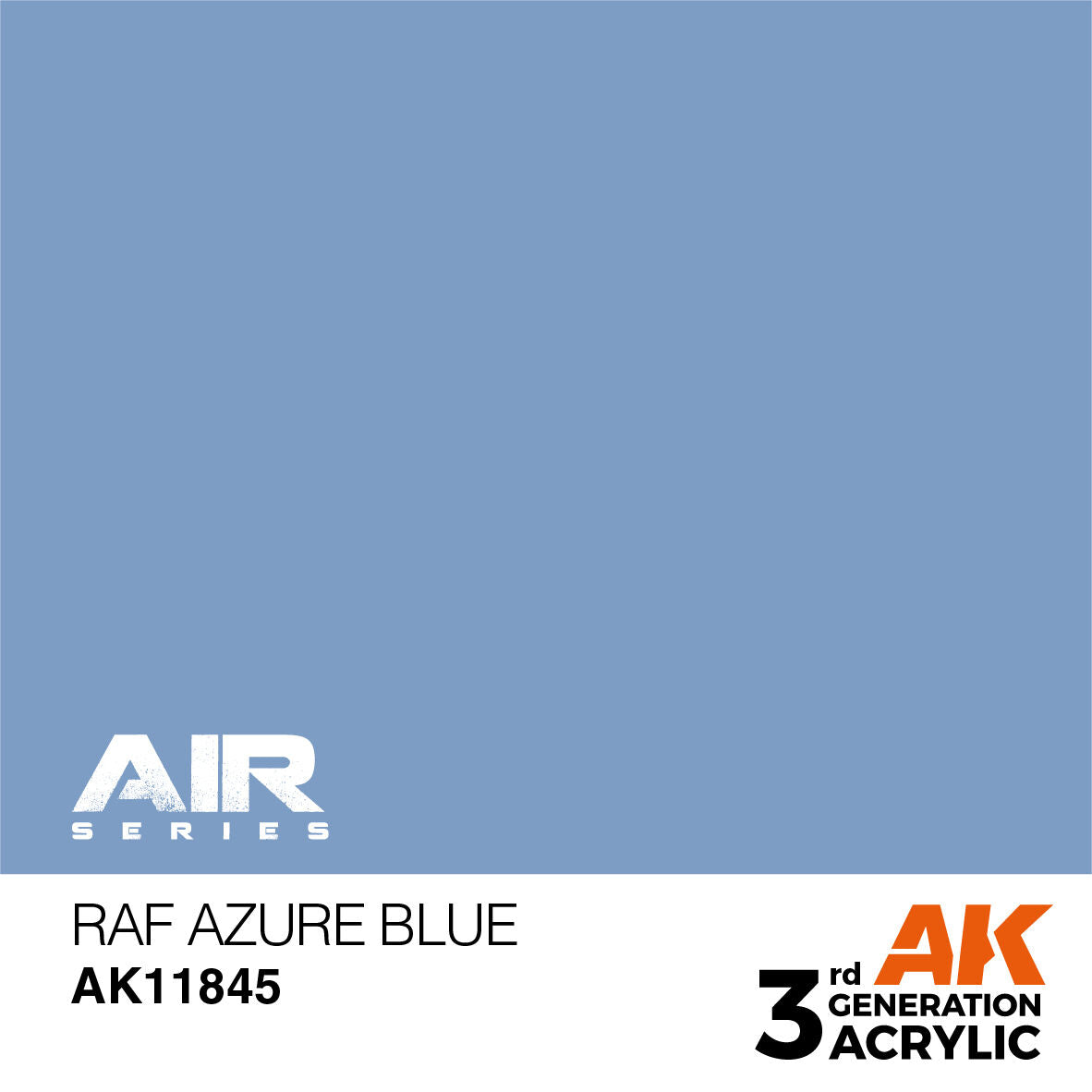 AK Interactive Air Series: RAF Azure Blue Acrylic Paint 17ml 3rd Generation AK Interactive