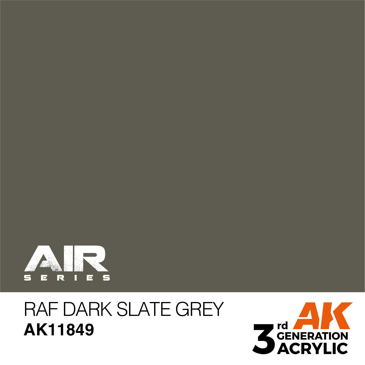 AK Interactive Air Series: RAF Dark Slate Grey Acrylic Paint 17ml 3rd Generation AK Interactive