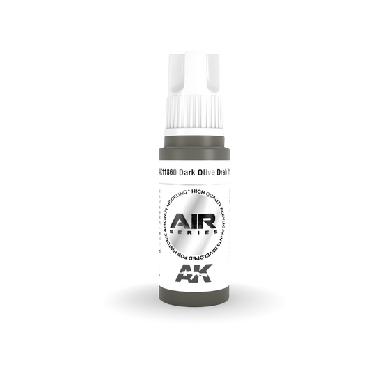 AK Interactive Air Series: Dark Olive Drab 41 Acrylic Paint 17ml 3rd Generation AK Interactive
