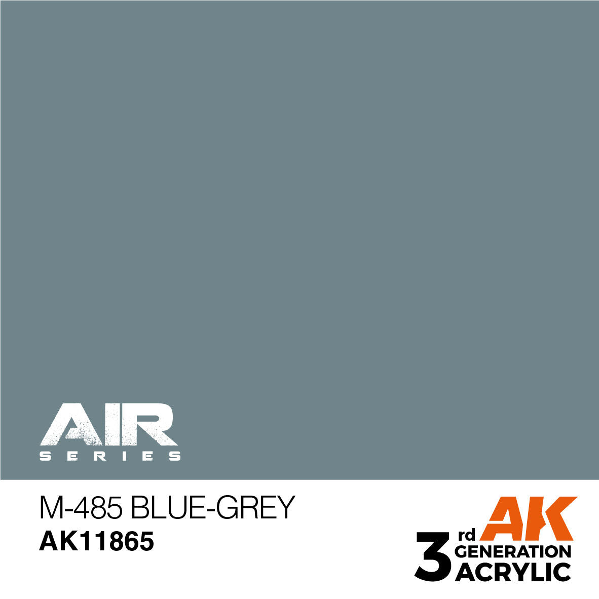 AK Interactive Air Series: M-485 Blue-Grey Acrylic Paint 17ml 3rd Generation AK Interactive