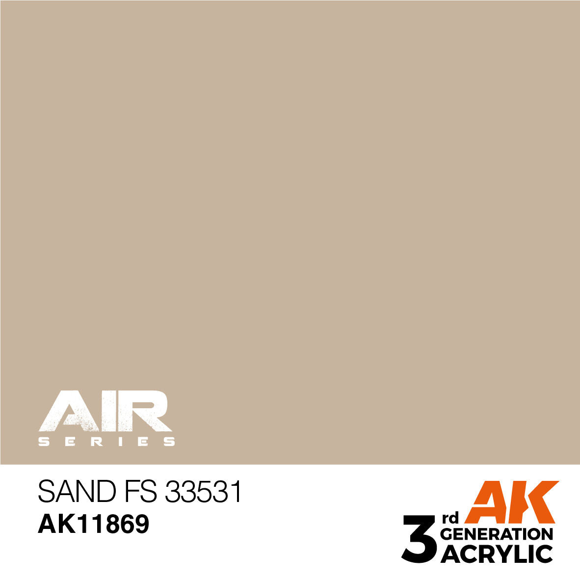 AK Interactive Air Series: Sand FS 33531 Acrylic Paint 17ml 3rd Generation AK Interactive