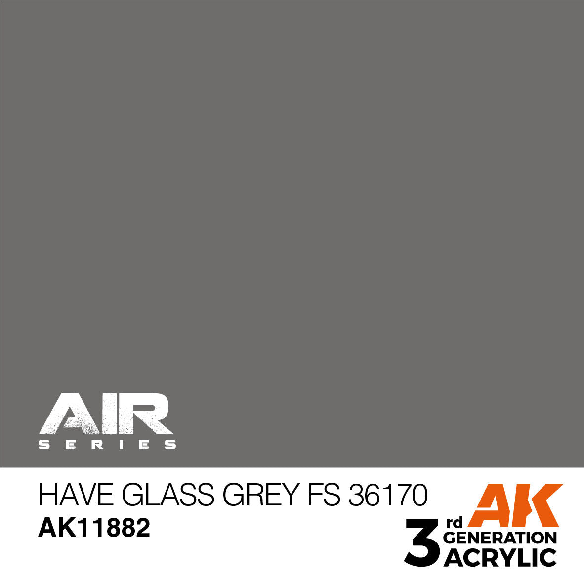 AK Interactive Air Series: Have Glass Grey FS 36170 Acrylic Paint 17ml 3rd Generation AK Interactive