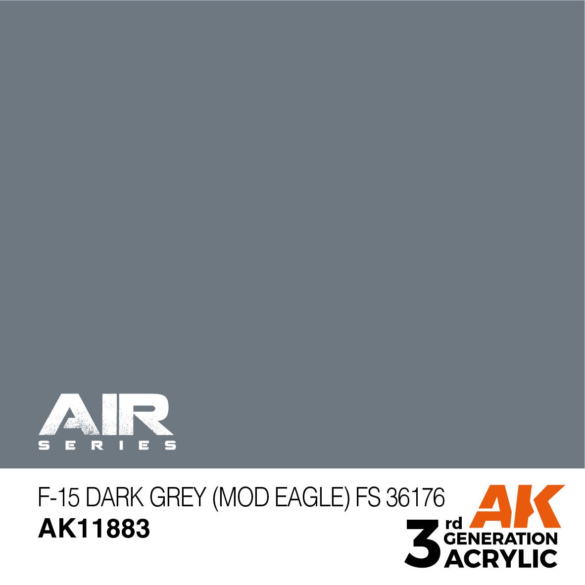 AK Interactive Air Series: F-15 Dark Grey (Mod Eagle) FS 36176 Acrylic Paint 17ml 3rd Generation AK Interactive