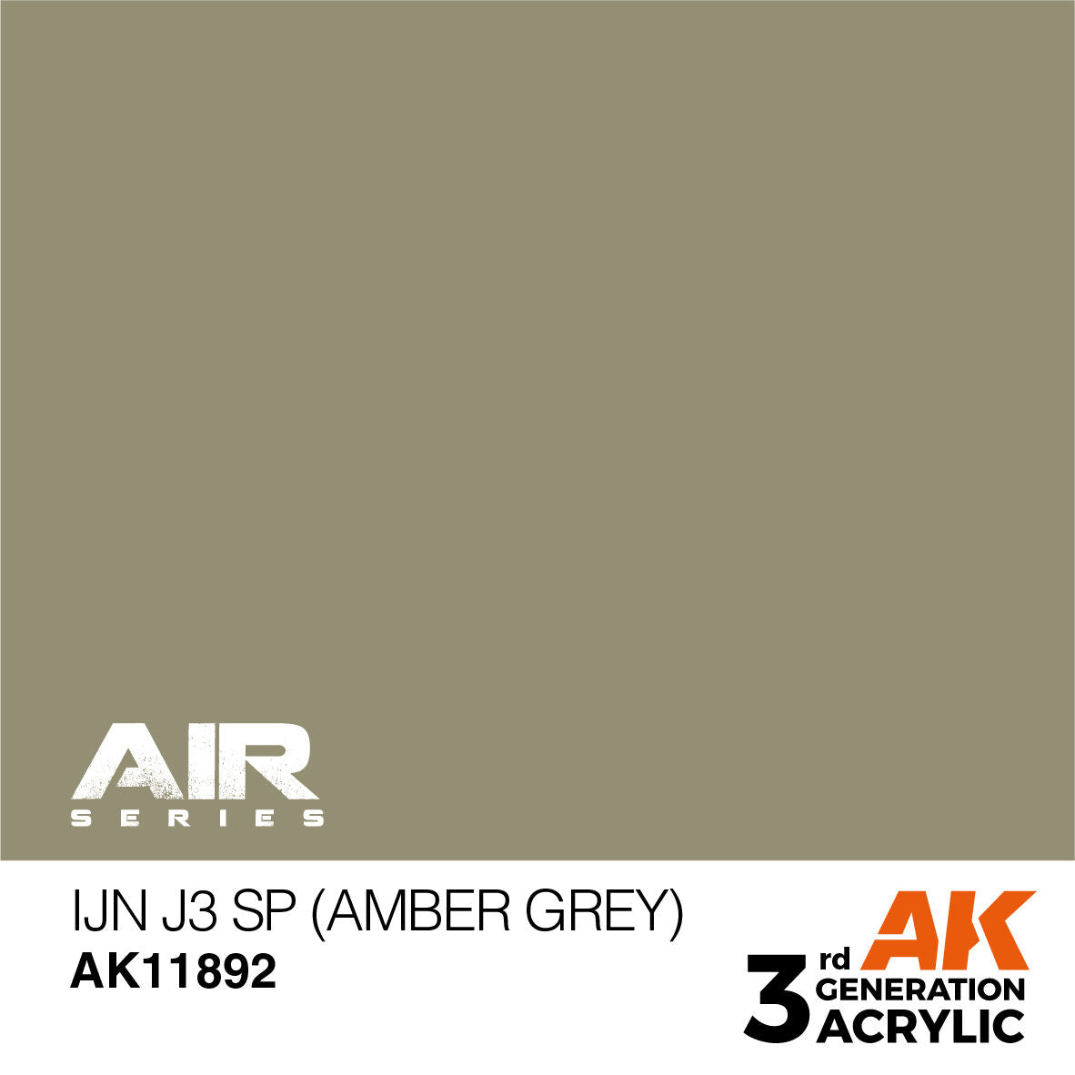 AK Interactive Air Series: IJN J3 SP (Amber Grey) Acrylic Paint 17ml 3rd Generation AK Interactive