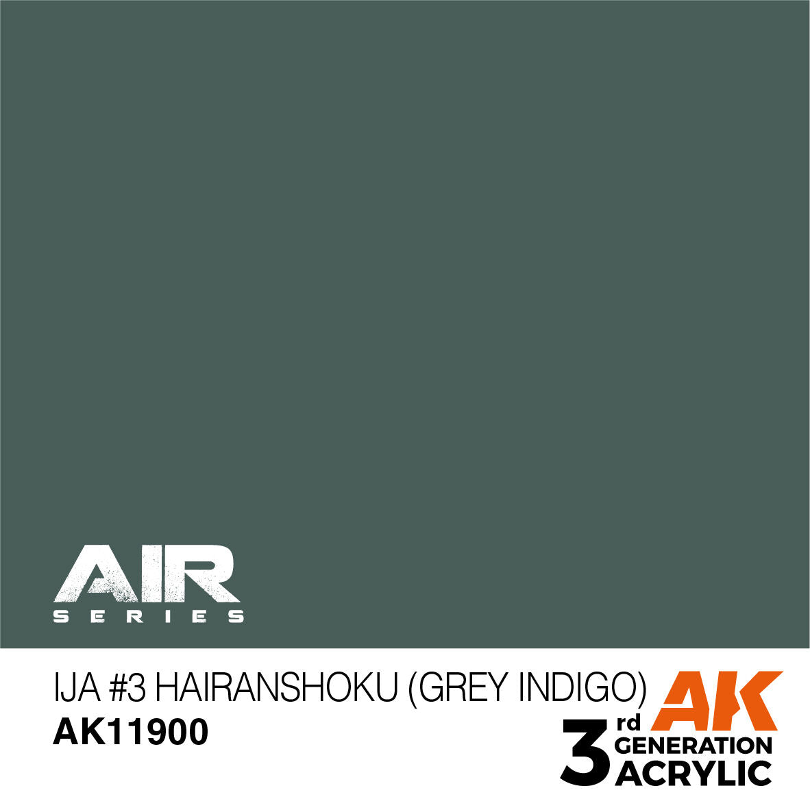 AK Interactive Air Series: IJA #3 Hairanshoku (Grey Indigo) Acrylic Paint 17ml 3rd Generation AK Interactive