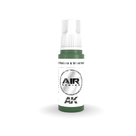 AK Interactive Air Series: Radome & Wheel Hub Green Acrylic Paint 17ml 3rd Generation AK Interactive