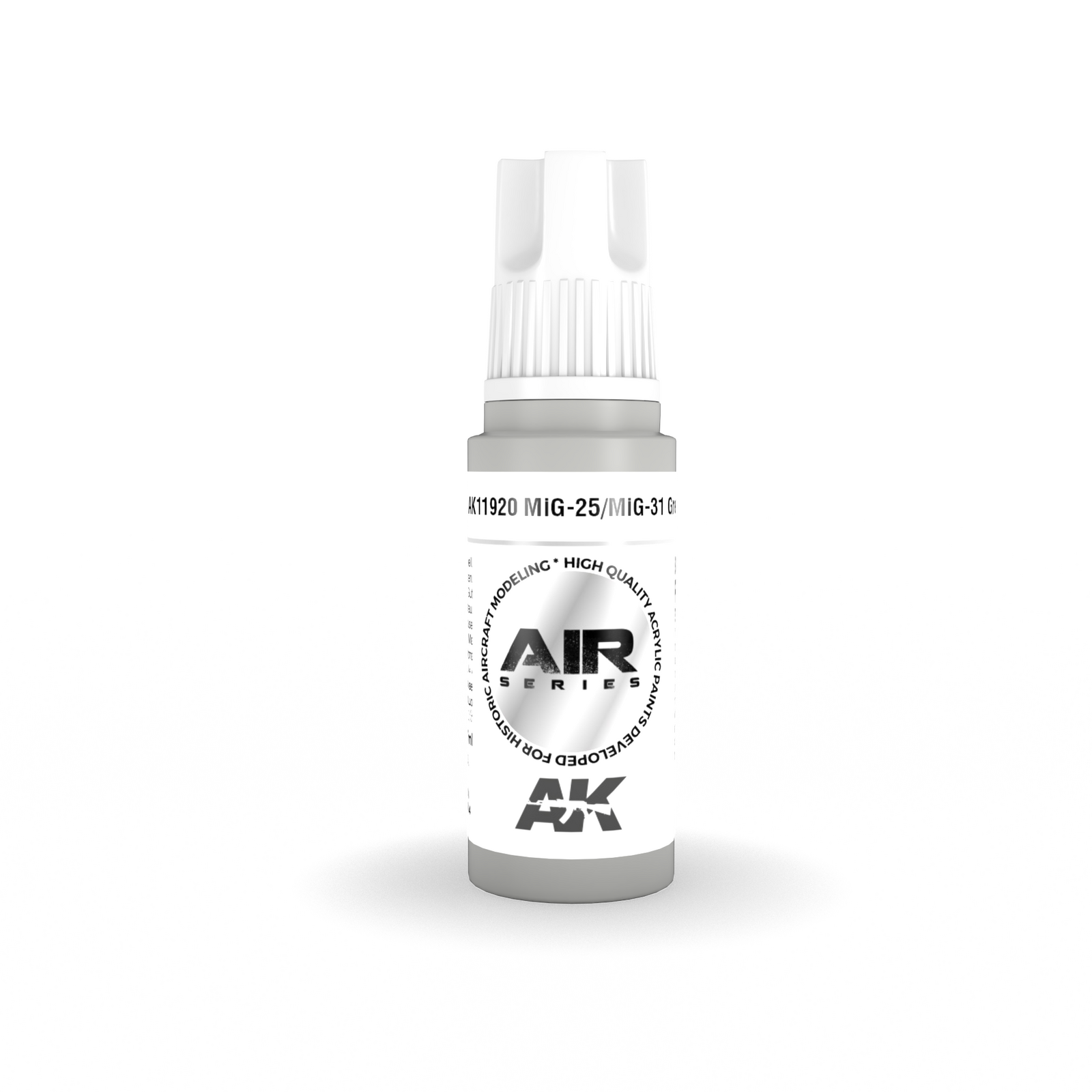 AK Interactive Air Series: MiG-25/MiG-31 Grey Acrylic Paint 17ml 3rd Generation AK Interactive