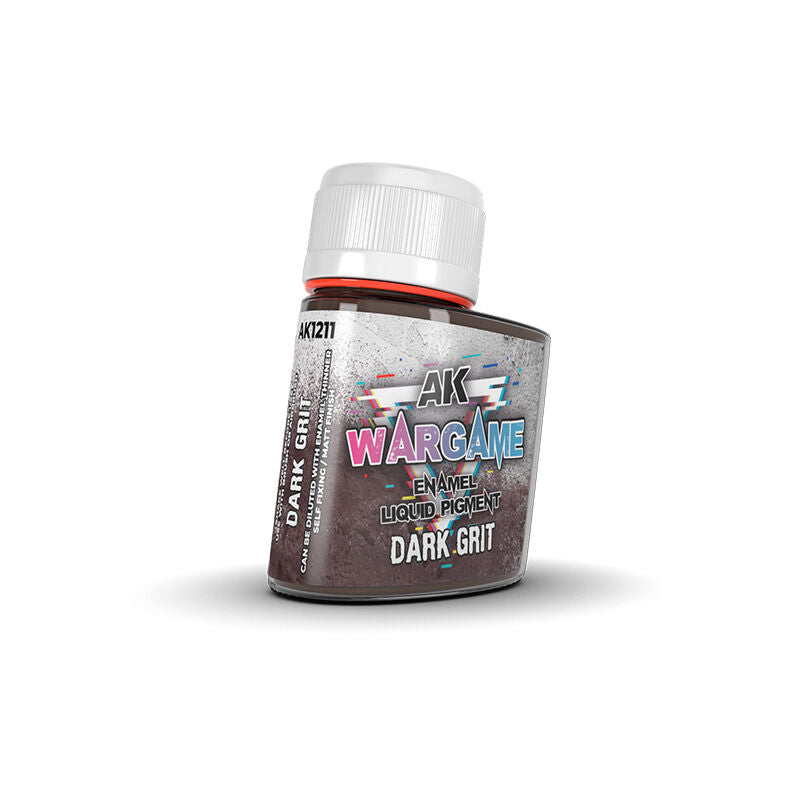 AK Interactive Wargame: Dark Grit Enamel Liquid Pigment 35ml AK Interactive