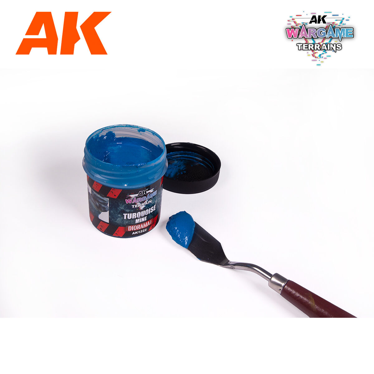 AK Interactive Wargame: Turquoise Mine Terrain Paste 100ml AK Interactive