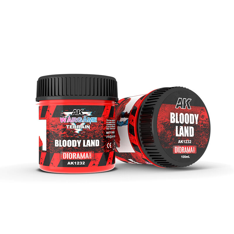 AK Interactive Wargame: Bloody Land Terrain Paste 100ml AK Interactive