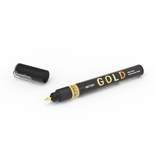AK Interactive Metallic Liquid Marker - Gold AK Interactive