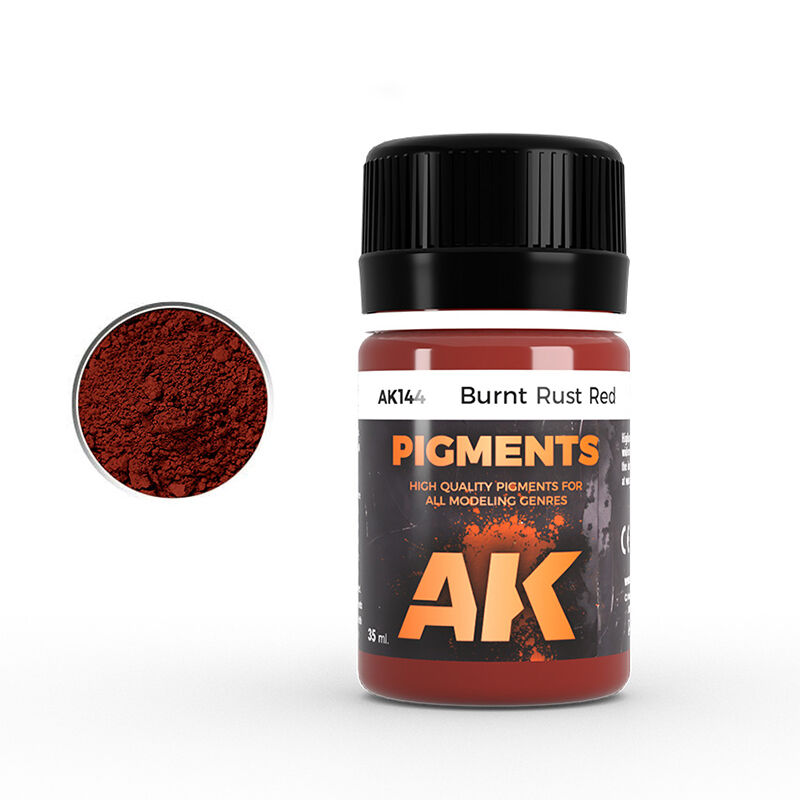 AK Interactive Weathering: Burnt Rust Red 35ml Pigment AK Interactive