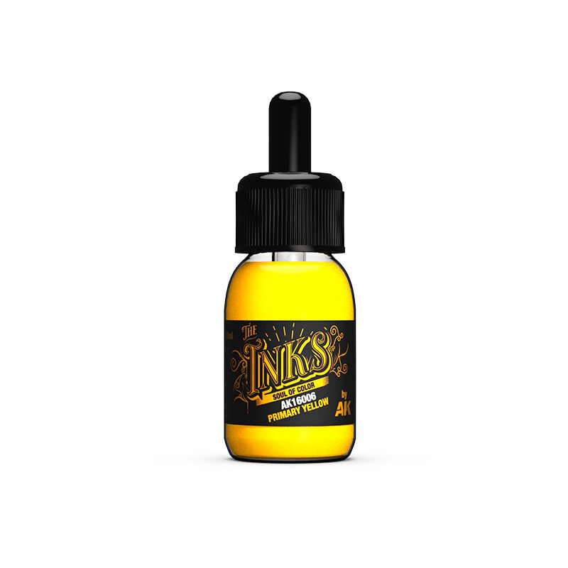 AK Interactive The INKS: Primary Yellow 30ml Acrylic Ink AK Interactive