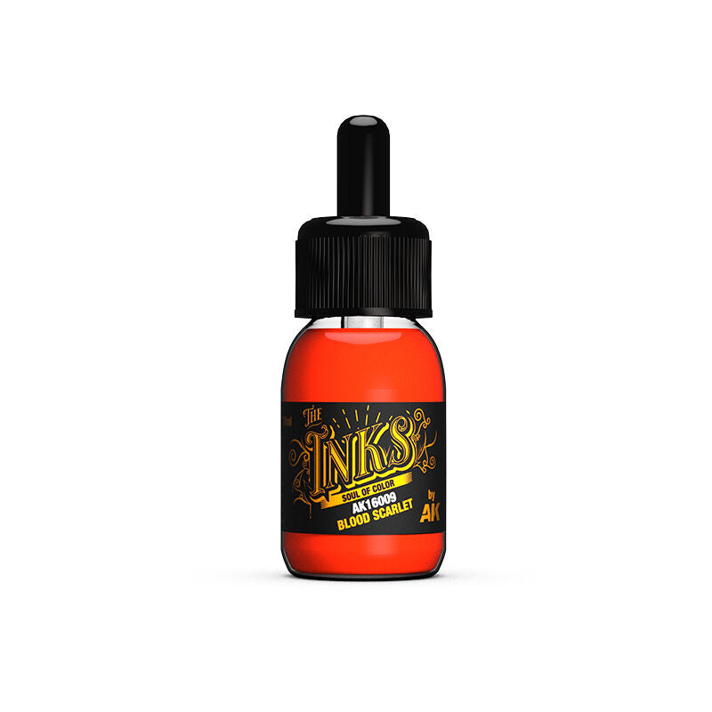 AK Interactive The INKS: Blood Scarlet 30ml Acrylic Ink AK Interactive