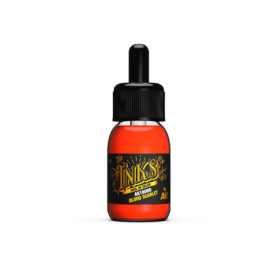 AK Interactive The INKS: Blood Scarlet 30ml Acrylic Ink AK Interactive
