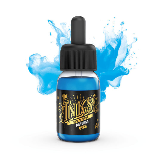 AK Interactive The INKS: Cyan 30ml Acrylic Ink AK Interactive