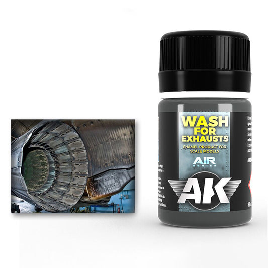 AK Interactive Weathering: Wash For Exhaust 35ml Enamel Paint AK Interactive