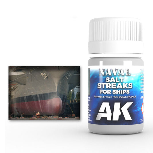 AK Interactive Weathering: Salt Streaks For Ships 35ml Enamel Paint AK Interactive