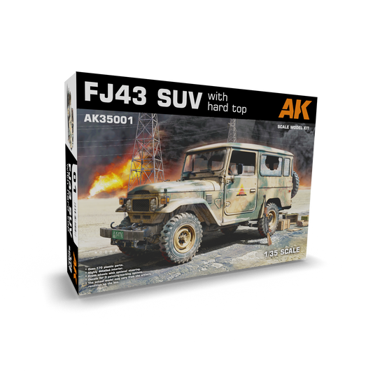 AK Interactive 1/35 FJ43 Suv With Hard Top Plastic Model Kit AK Interactive