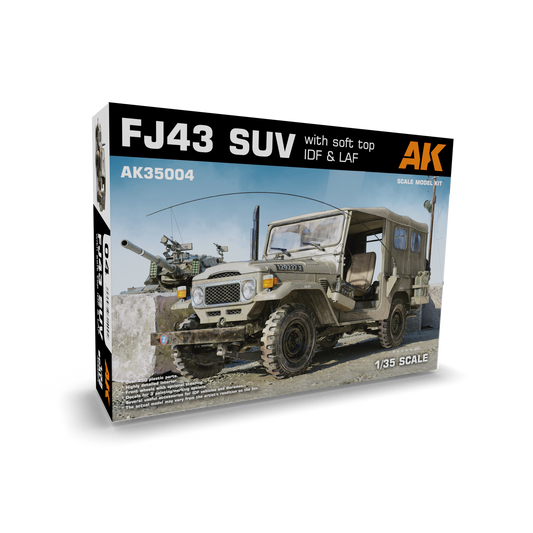 AK Interactive 1/35 FJ43 SUV with Soft top IDF & LAF Plastic Model Kit AK Interactive