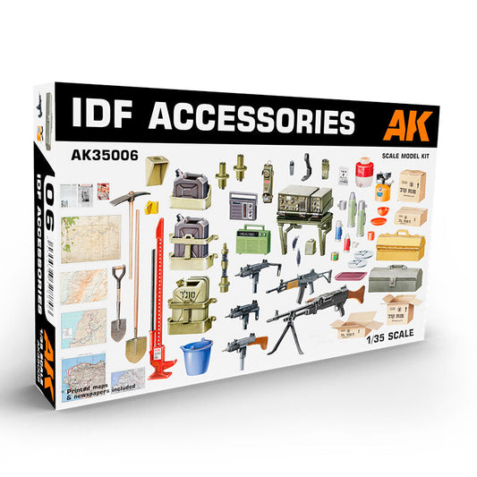 AK Interactive 1/35 IDF Accessories Plastic Model Kit AK Interactive
