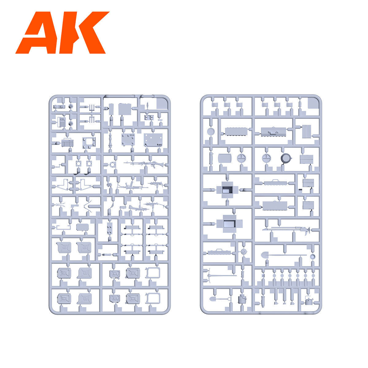 AK Interactive 1/35 IDF Accessories Plastic Model Kit AK Interactive